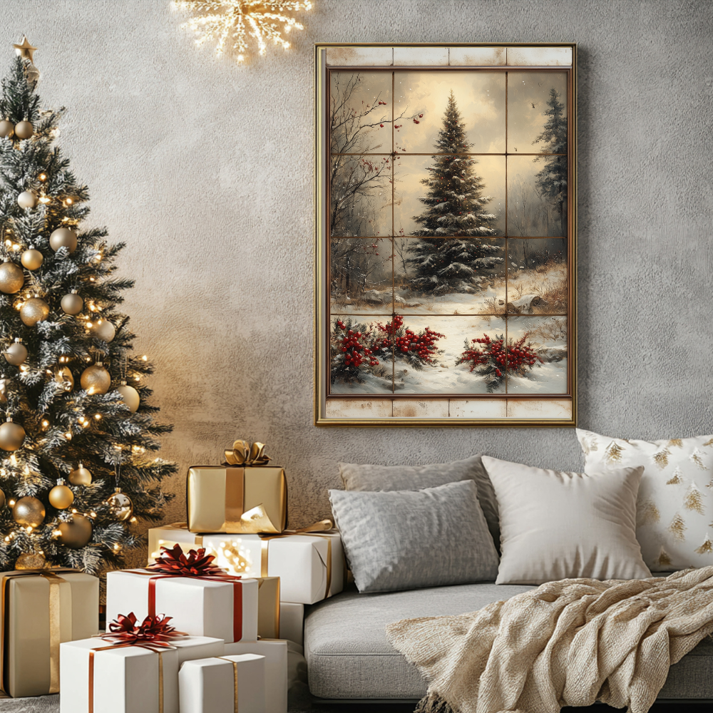 Christmas through the window