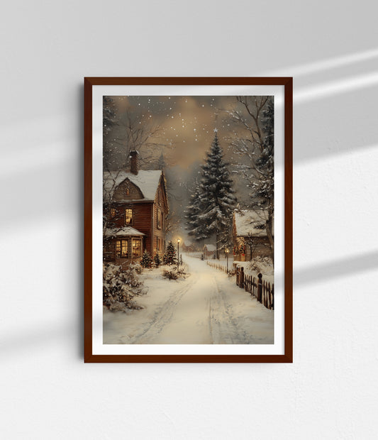 Village Street on Christmas