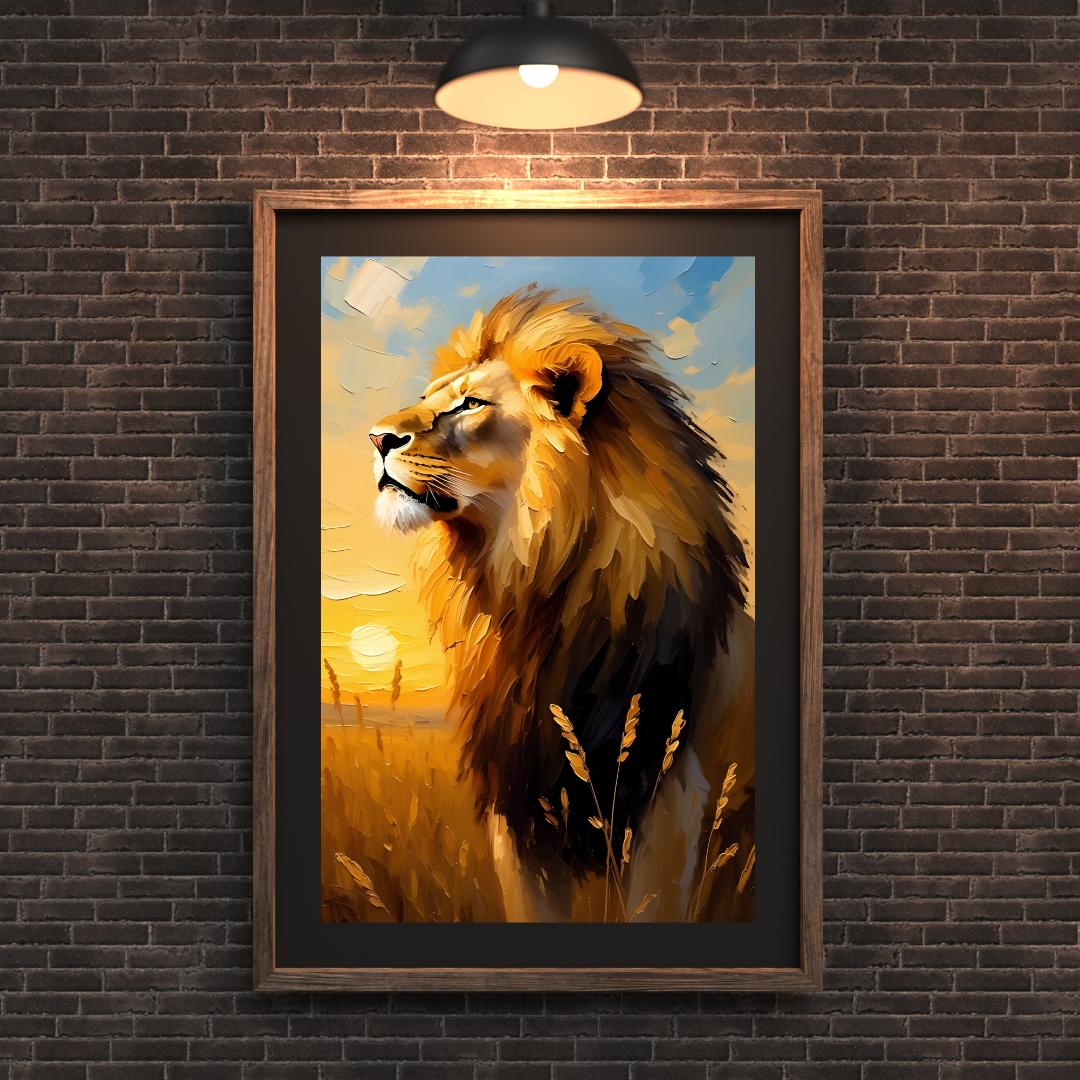 Lion In The Field