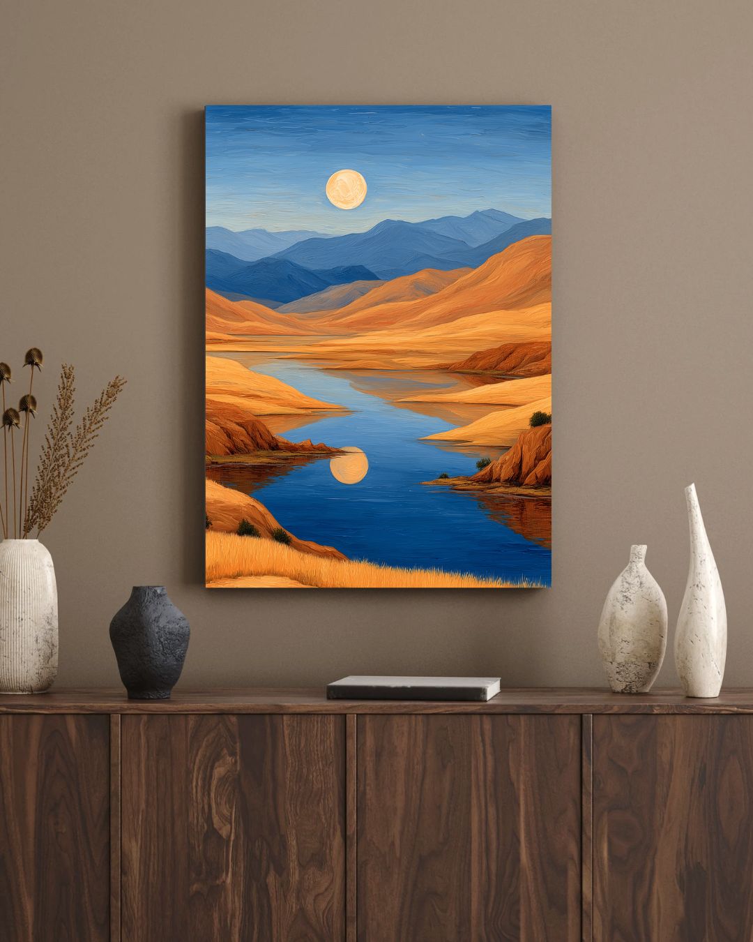 Moonlit Serenity Valley | CANVAS