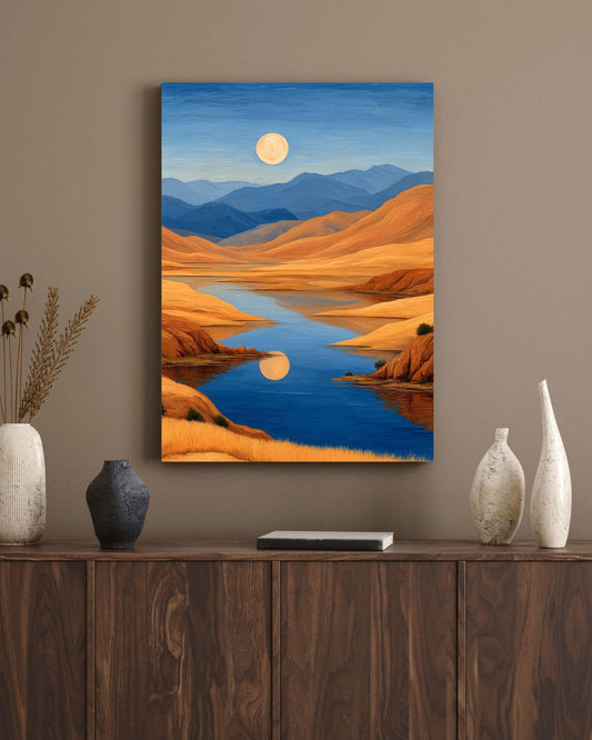 Moonlit Serenity Valley | CANVAS