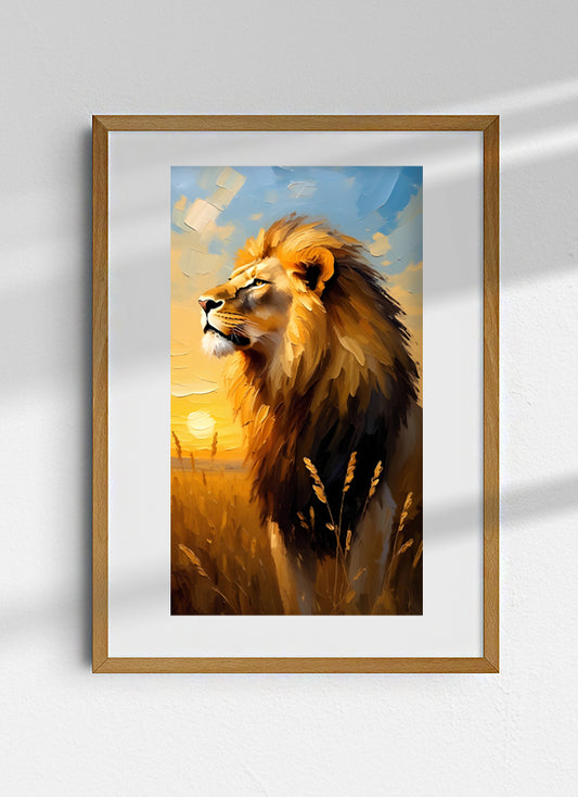 Lion In The Field