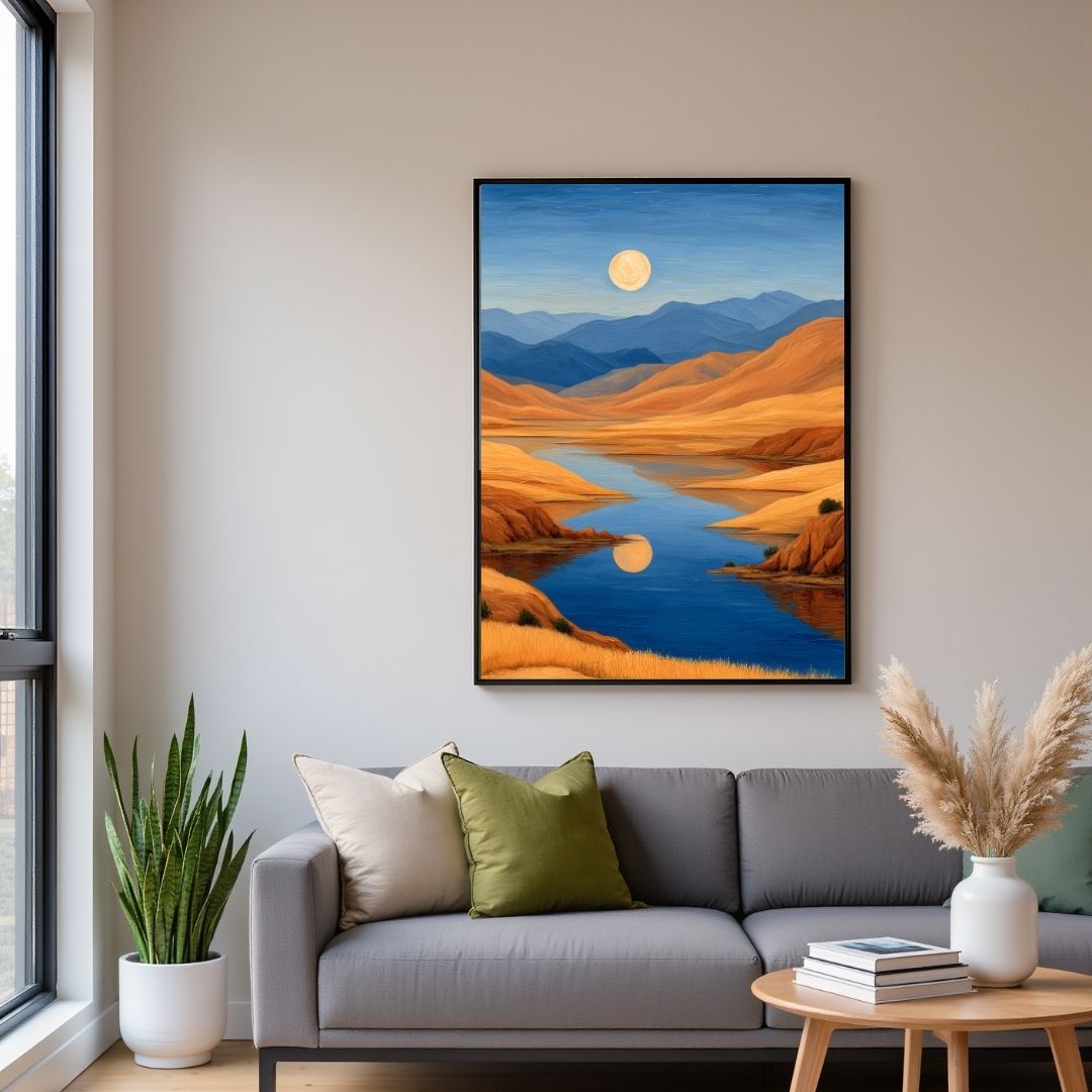 Moonlit Serenity Valley | CANVAS