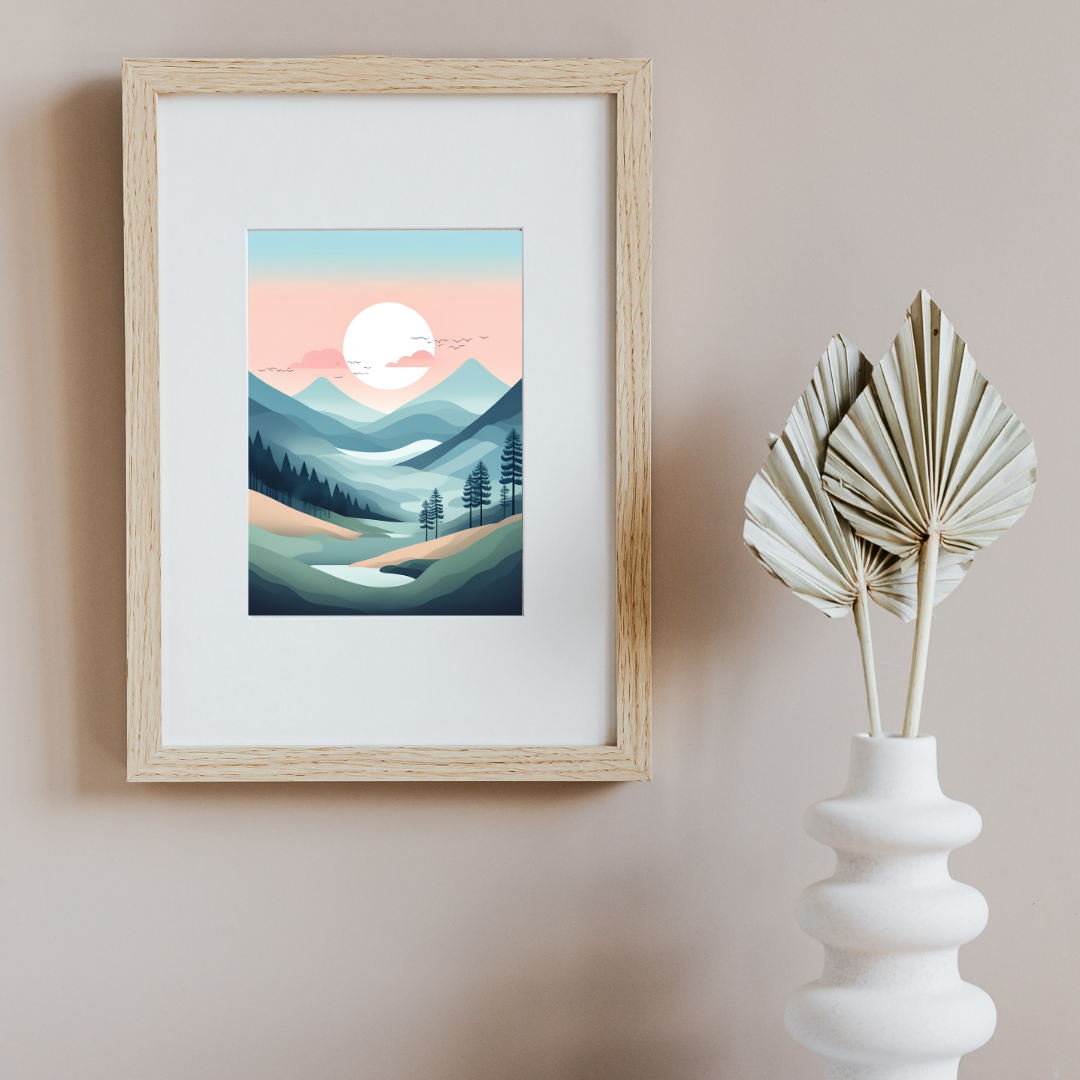 Tranquil Mountain Horizon