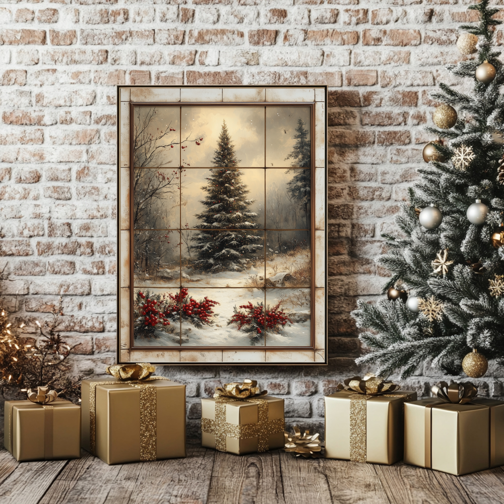 Christmas through the window