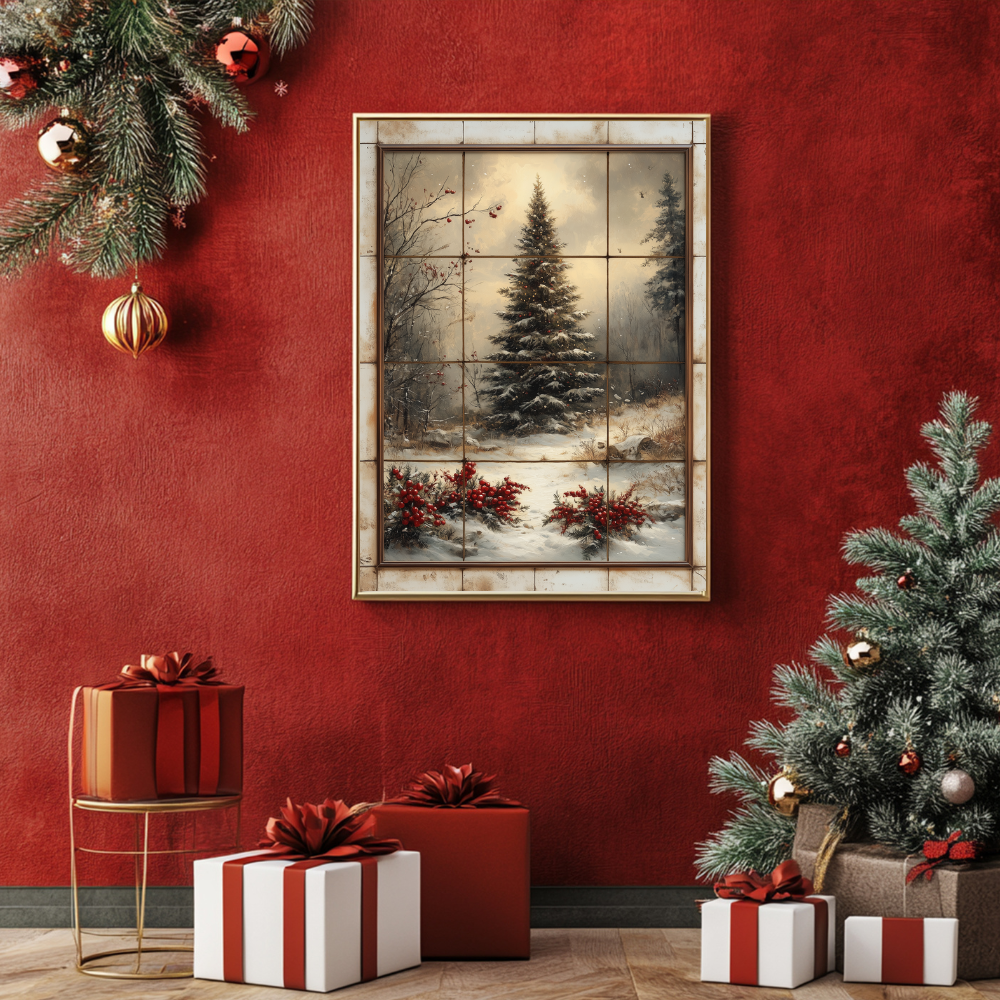 Christmas through the window