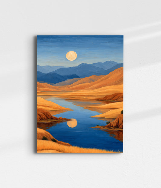 Moonlit Serenity Valley | CANVAS