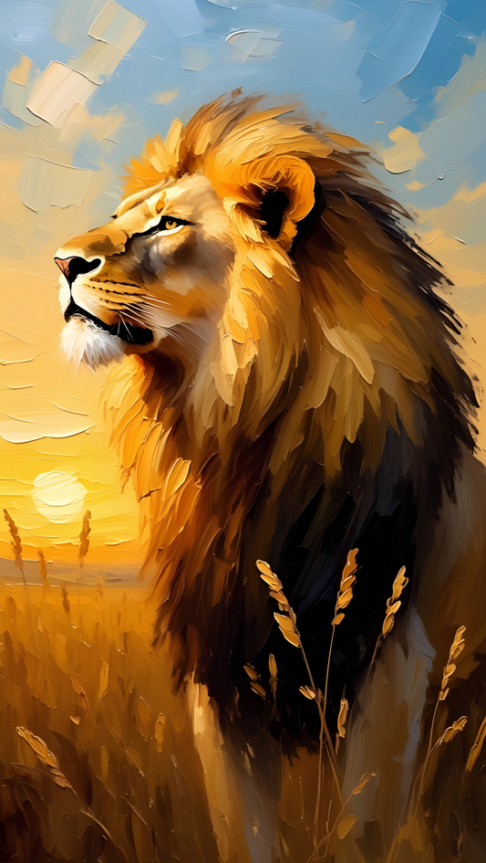Lion In The Field
