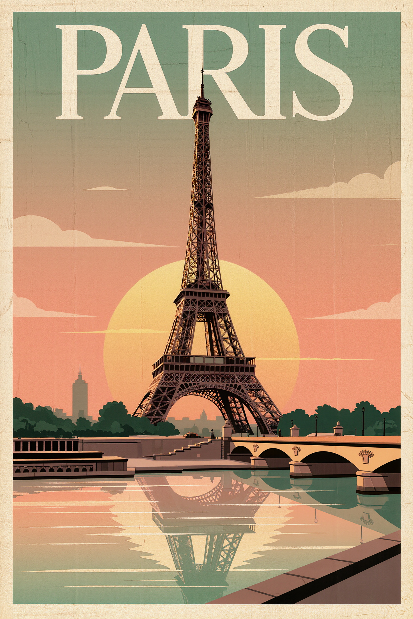 Paris Travel Painting