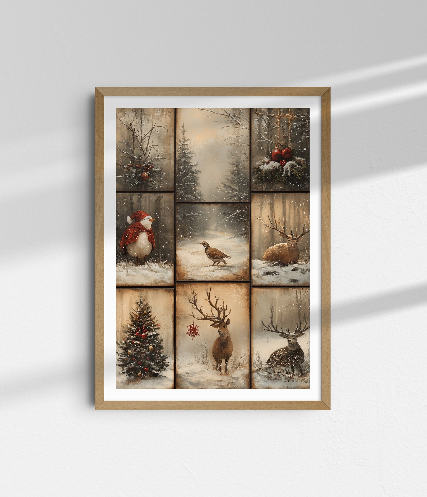 Vintage Christmas Scenes: Collage